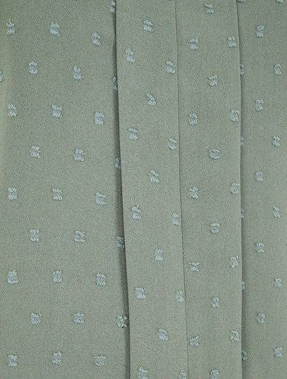 Top à manches courtes et texturé - Kaki - 3