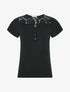 Top fluide en dentelle - Noir - 1