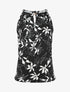 Top évasé sans manches motif fleuri - Noir - 1