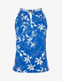Top évasé sans manches motif fleuri - Bleu roi - 1