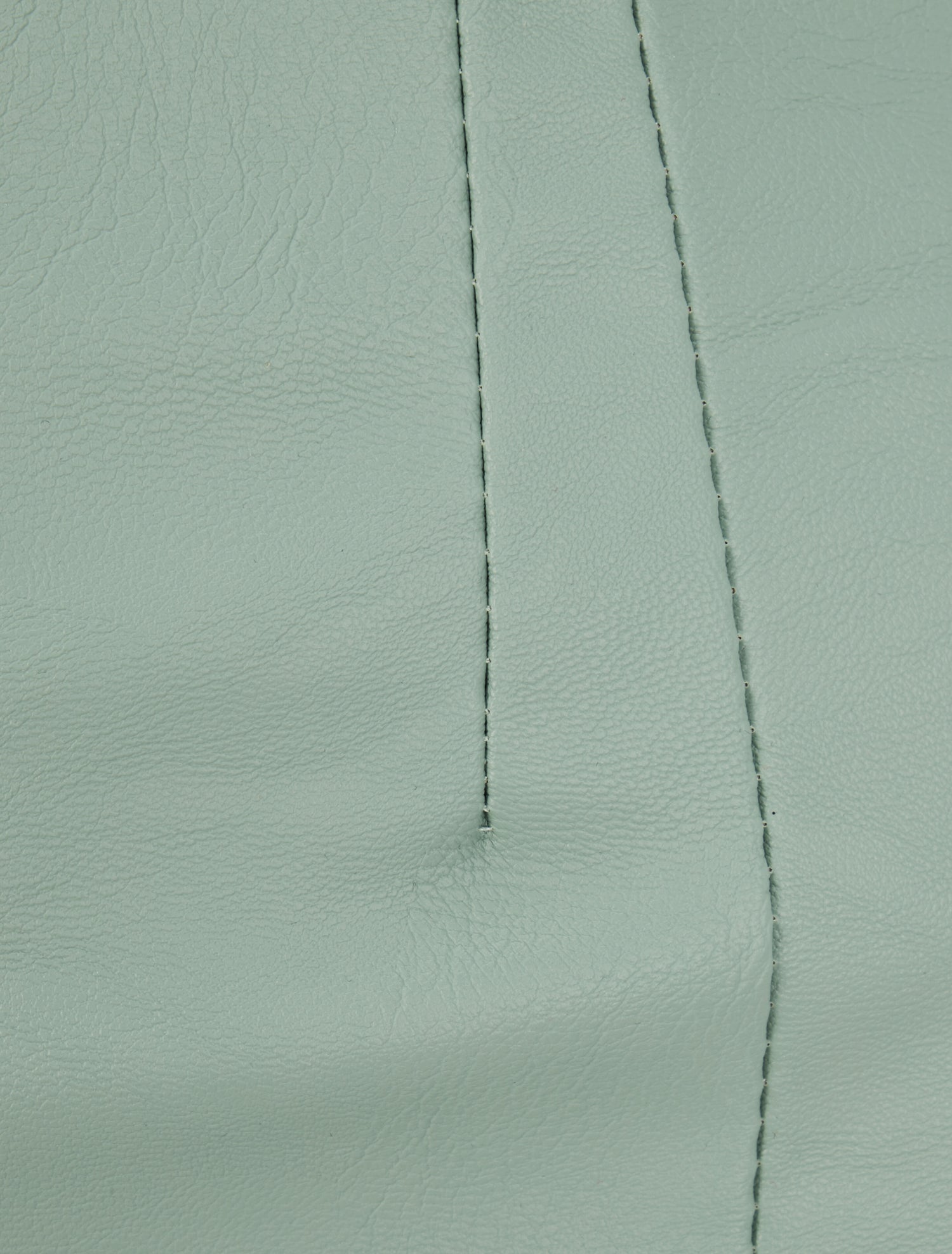 Mini-jupe fendue en simili - Vert d&