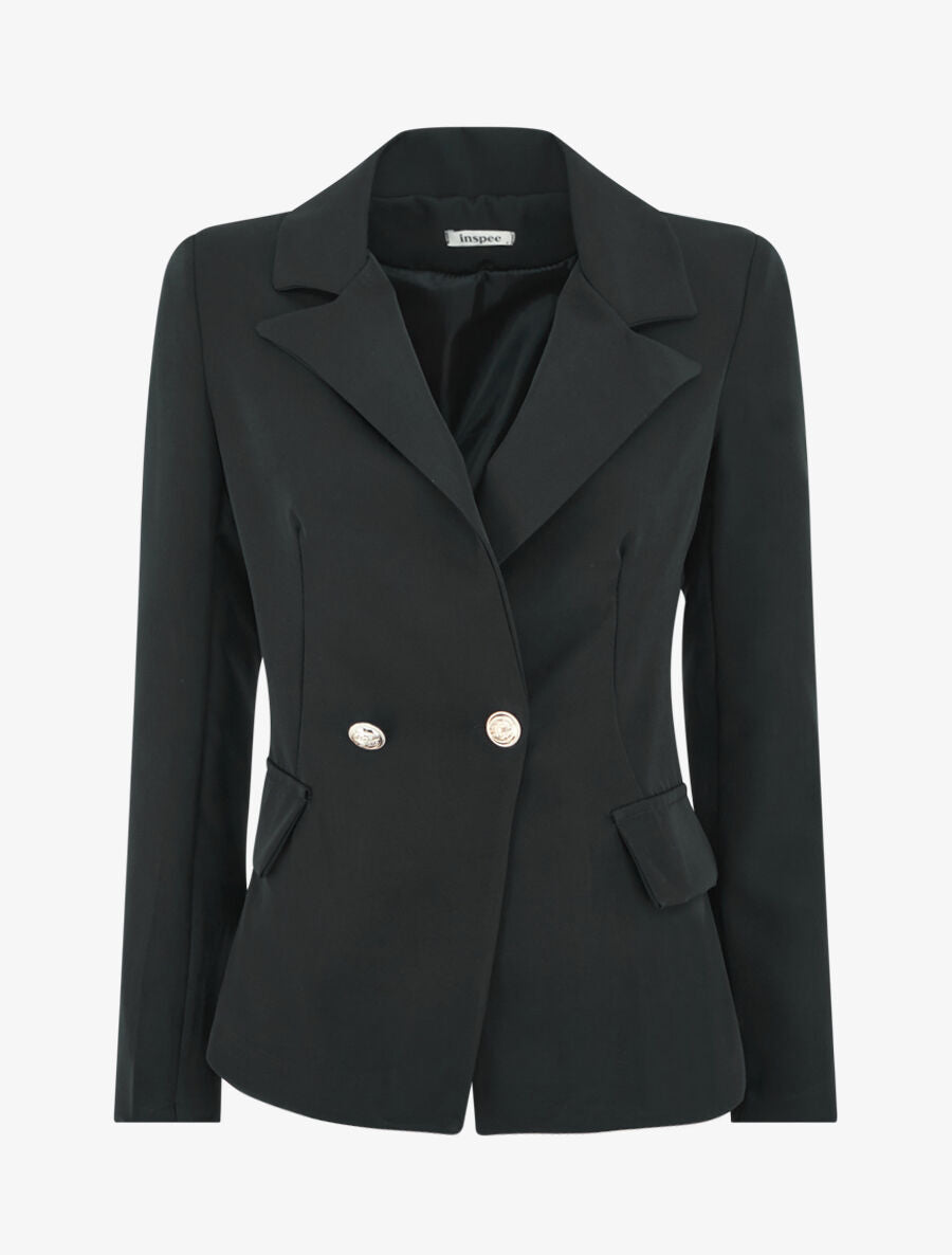 Blazer classique boutonné - Noir - 1