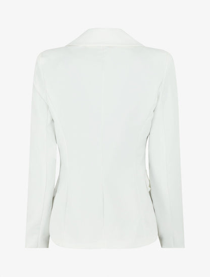 Blazer classique boutonné - Blanc - 2