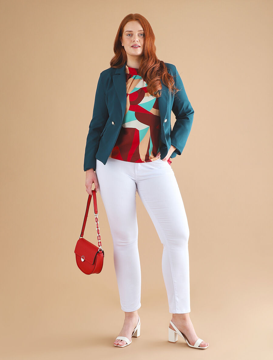 Blazer classique boutonné - Bleu canard - 5