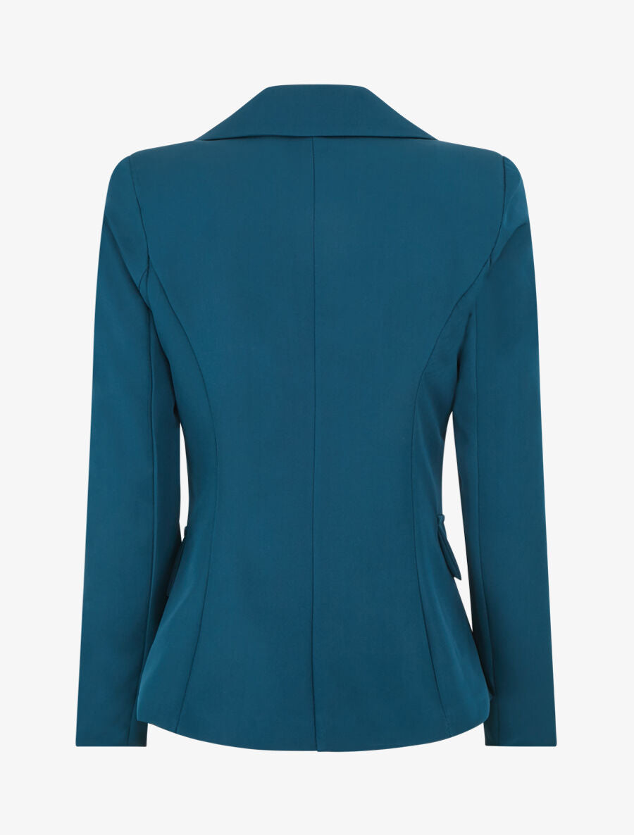 Blazer classique boutonné - Bleu canard - 2