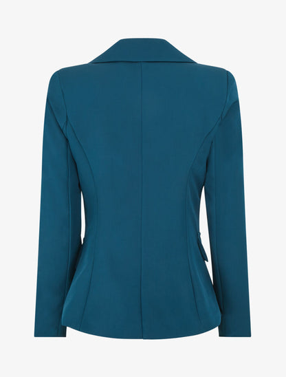 Blazer classique boutonné - Bleu canard - 2
