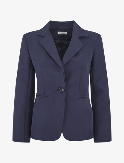Veste mi-longue classique - Marine - 4