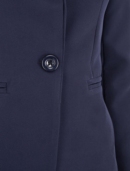 Veste mi-longue classique - Marine - 3