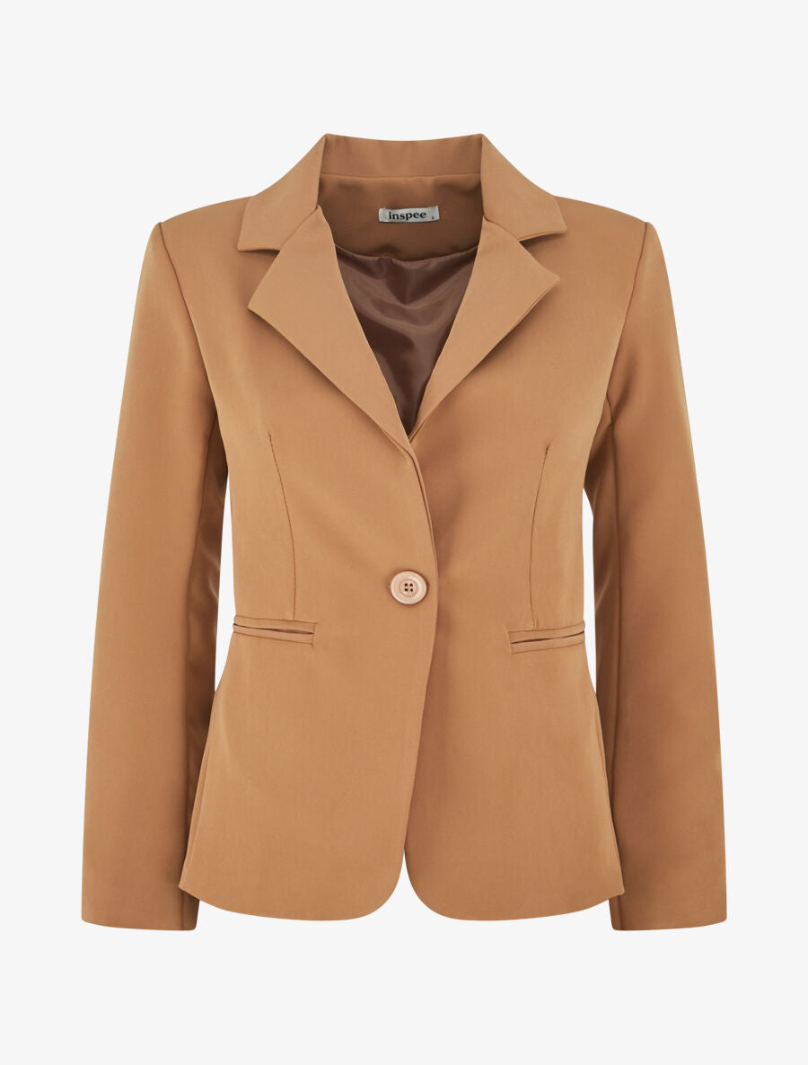 Veste mi-longue classique - Beige foncé - 5