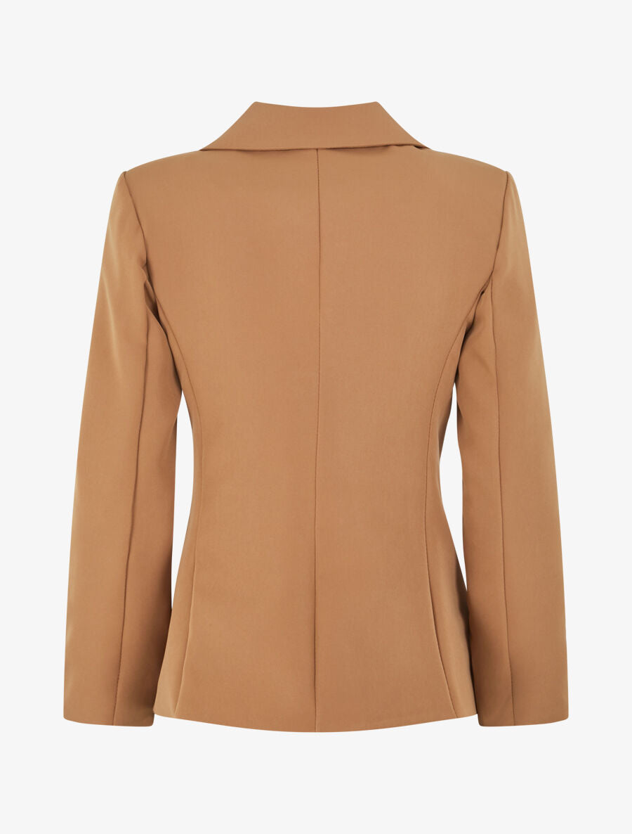 Veste mi-longue classique - Beige foncé - 2