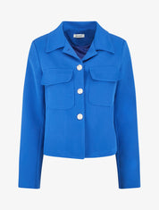 Blazer boutonné à poches - Bleu roi - 4