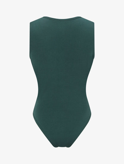 Body cache-coeur sans manches - Vert foncé - 2