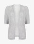 Gilet brillant en maille ajourée - Argent - 4