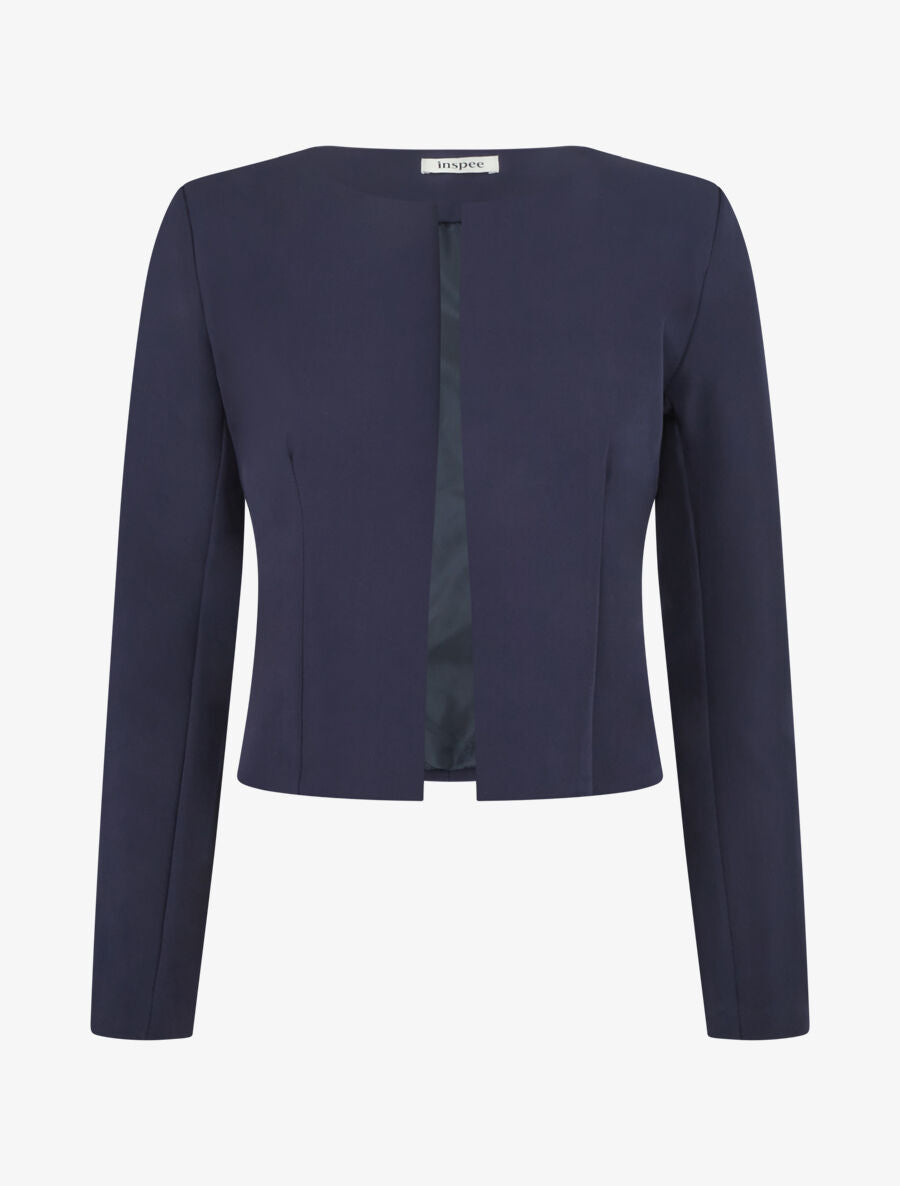 Veste courte ouverte - Marine - 1