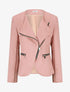Veste en suédine style perfecto - Vieux rose - 4