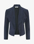 Veste en suédine à pans asymétriques - Marine - 5