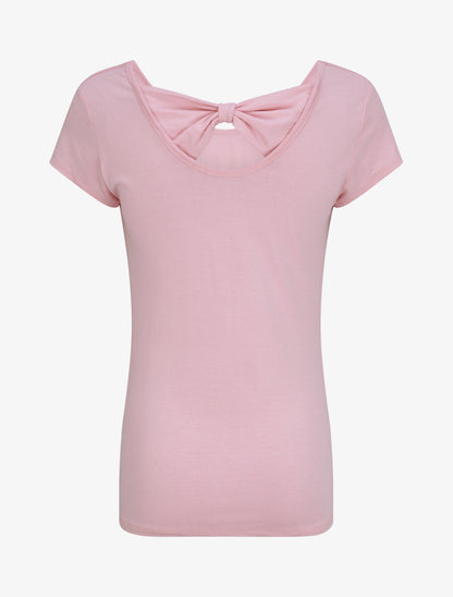 Top droit à détail noeud stylisé - Rose - 2