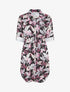 Robe imprimé fantaisie à manches retroussables - Noir - 4