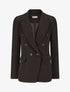Blazer uni à poches décoratives - Noir - 1