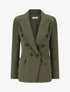 Blazer uni à poches décoratives - Kaki - 1
