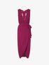 Robe longue style portefeuille - Violine - 5
