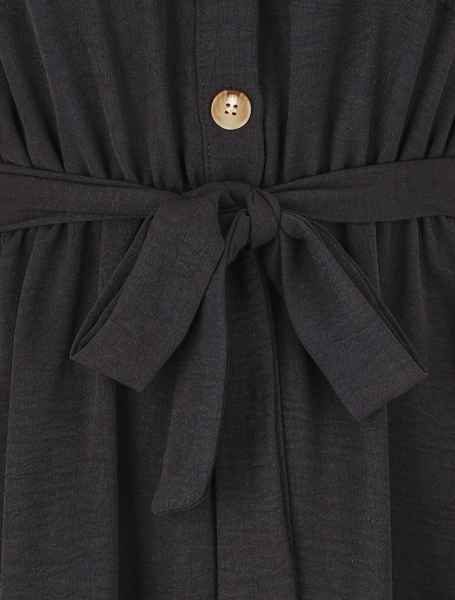 Robe mi-longue élastiquée - Noir - 3