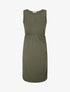 Robe mi-longue à buste ajouré - Kaki - 1