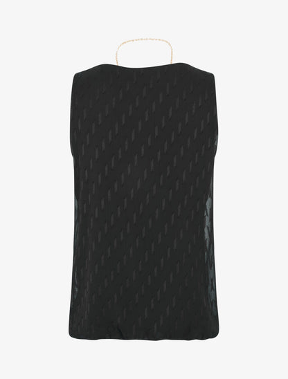 Top uni coupe boule - Noir - 2