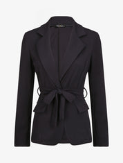 Veste unie cintrée - Marine - 1