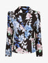 Blazer ajustée imprimé fleurs romantiques - Noir - 1