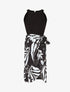 Robe longue à col américain - Noir - 1