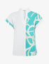 Top imprimé abstrait à manches courtes - Turquoise - 4