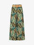 Pantalon ample imprimé tropical - Vert - 4