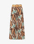 Pantalon ample imprimé tropical - Beige - 1
