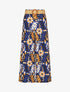 Pantalon ample imprimé floral - Bleu - 4