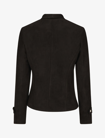 Veste en suédine à fermeture zippée - Noir - 2