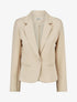 Blazer uni à 1 bouton - Beige - 1