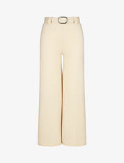 Pantalon droit taille haute uni - Beige - 1