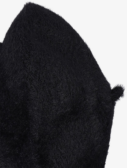 Béret duveteux - Noir - 3
