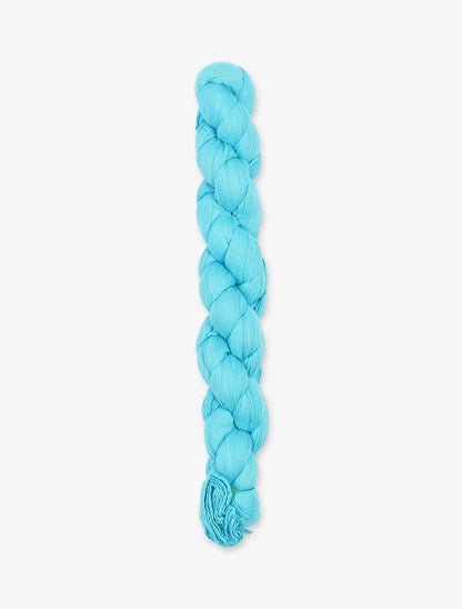 Foulard en coton effet froissé - Turquoise - 2