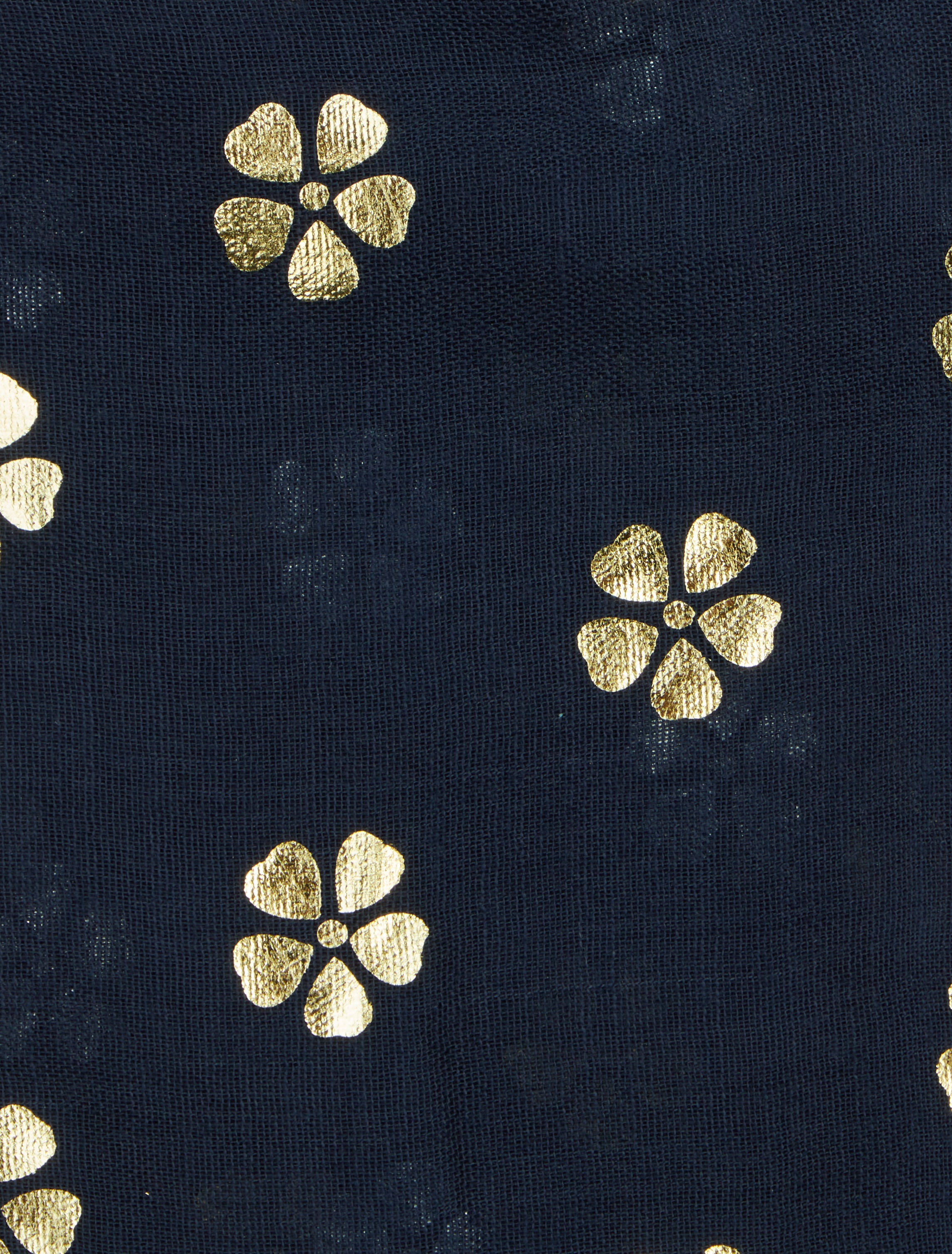 Foulard à fleurs irisées - Marine - 3