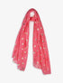 Foulard à fleurs irisées - Rose - 4