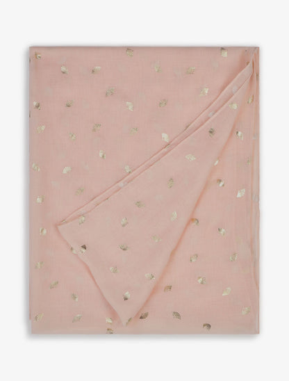 Foulard à motif éventails irisés - Rose pâle - 2
