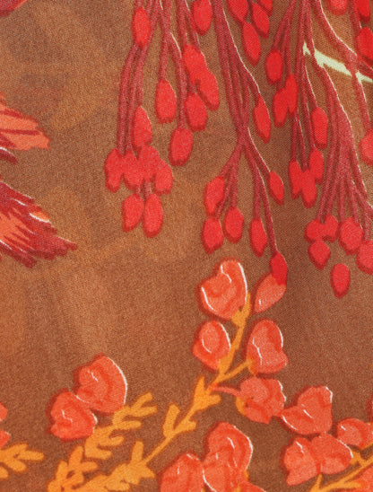 Foulard motif fleurs d&