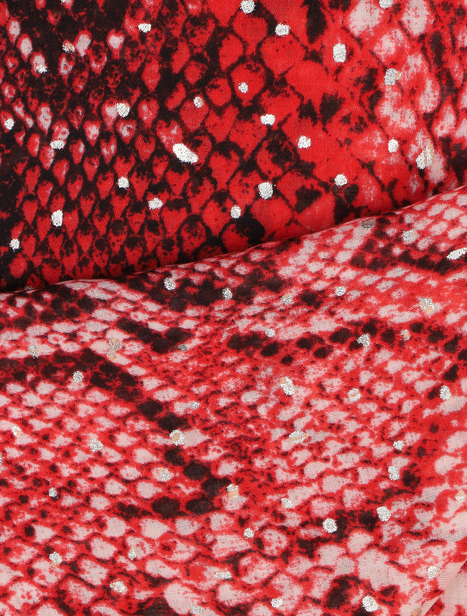 Foulard irisé imprimé python - Fushia - 3