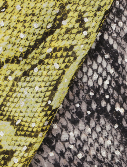 Foulard irisé imprimé python - Jaune - 3