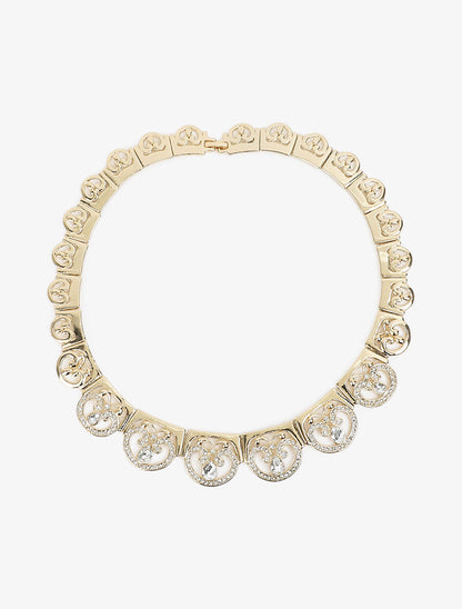 Parure arabesque 3 sets ornée de zircons - Or - 5
