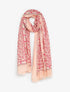 Foulard imprimé cachemire irisé - Rose - 1