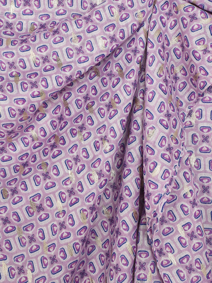 Foulard imprimé mosaïque irisé - Violet - 3