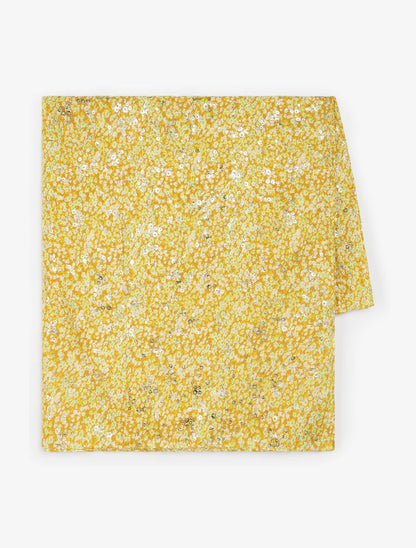 Foulard à petites fleurs irisées - Jaune - 2